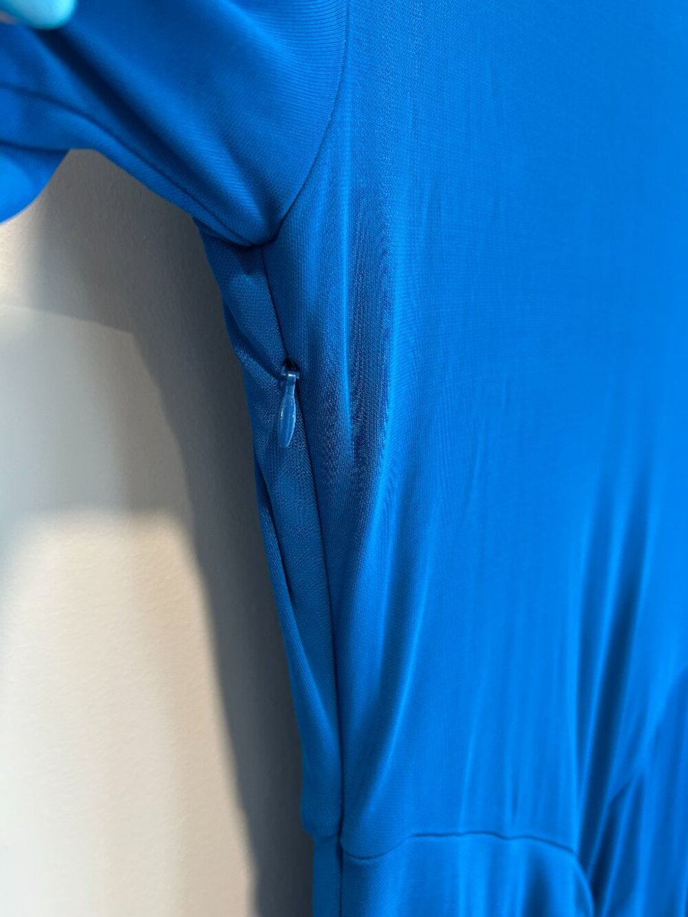 Reiss Teal Blue Long Sleeve Maxi Dress - Picture 7 of 11